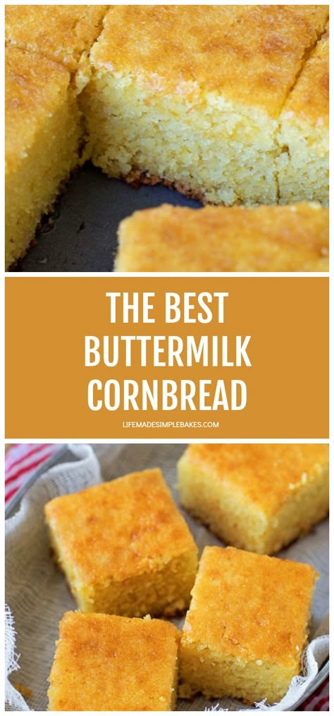 Easy Buttermilk Cornbread, Buttermilk Cornbread Recipe, Honey Cornbread Muffins, Best Cornbread Recipe, Cornbread Recipe Sweet, Moist Cornbread, Buttermilk Cornbread, Honey Cornbread, Food Bread