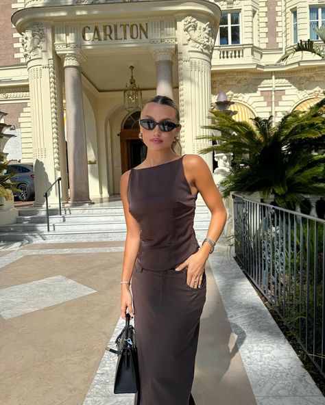 when in cannes 🤎 Cannes Street Style, Cannes Outfits, Grown Women, Girl Fits, Cute Fits, Elegant Dress, Pacsun, Her Style, Cannes