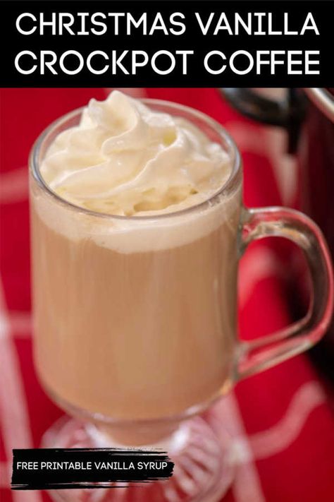 Slow Cooker Coffee Drinks, Crockpot Coffee Drinks, Crockpot Latte Recipes, Christmas Coffee Punch, Crockpot Coffee, Coffee Concoctions, Christmas Morning Coffee, Holiday Coffee Drinks, Slow Cooker Drinks