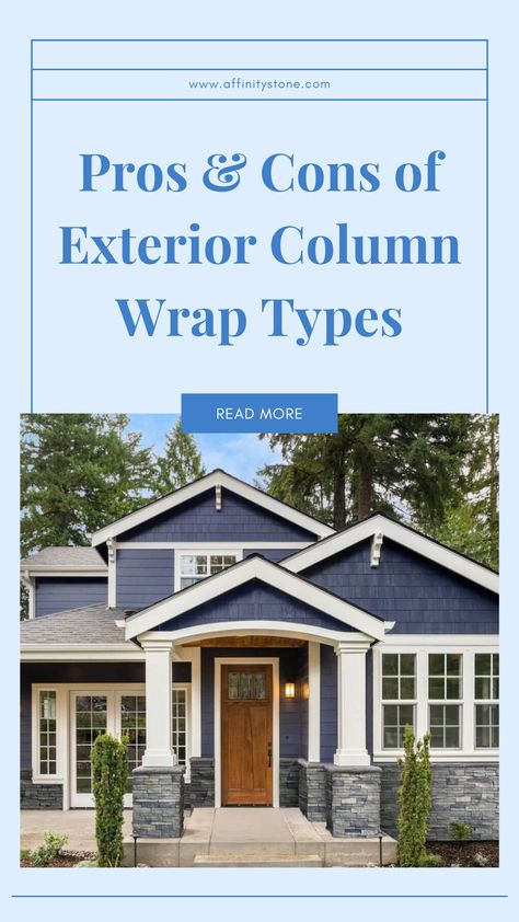 exterior stone column wraps Modern Pillars On Front Porch, Faux Stone Column Wrap, Outdoor Pillars Columns, Stone Pillars Porch, Porch Pillars Columns, Porch Columns Makeover, Front Porch Column Ideas, Porch Column Ideas, Porch Post Wraps