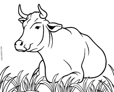 Free Printable Cow Coloring Pages For Kids | Cool2bKids Cow Outline Printable, Cute Cow Outline, Cow Coloring Page Free Printable, Black And White Cow Drawing, Cow Coloring Pages For Adults, Cattle Coloring Pages, Printable Cow, Cow Coloring Pages, Moon Coloring Pages