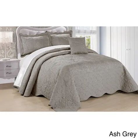 Bedspreads | Overstock.com: Buy Fashion Bedding Online Queen Size Bedspread, Queen Bedspread, Natural Bedding, Grey Linen Bedding, Bed Linen Design, Lush Decor, Quilted Bedspreads, Bedding Stores, Bedspread Set