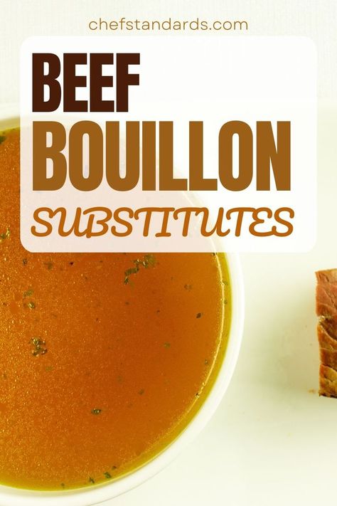 Explore these beef bouillon substitute ideas and find the finest spice that will satisfy your cooking needs. Use them in place of beef stock for cooking! Beef Boullion Substitute, Vegan Beef Bouillon, Beef Boullion Recipe, Beef Bouillon Recipe, Boullion Recipe, Homemade Spreads, Beef Stock Recipes, Bouillon Recipe, Substitute Ideas