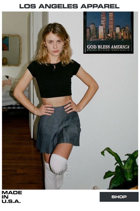 Sustainably Made in the U.S.A. American Apparel Ad, Los Angeles Apparel, Quoi Porter, Tennis Skirts, God Bless America, Tennis Skirt, Skorts, May 11, Fashion Killa