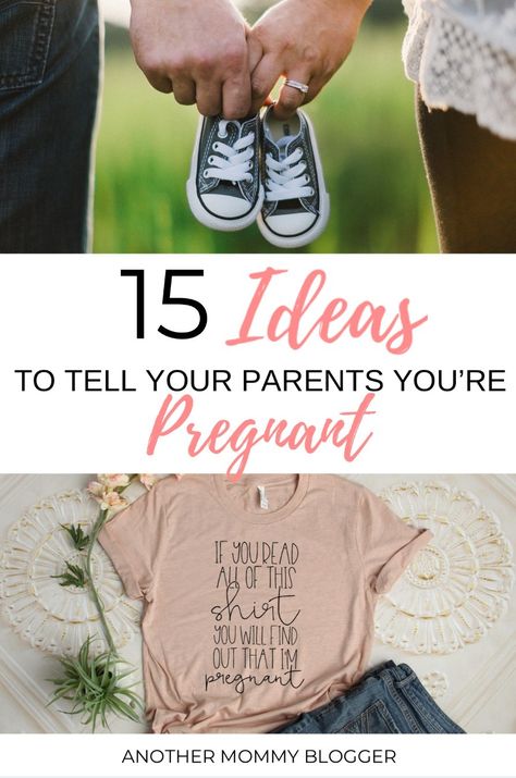 How to tell your parents you’re pregnant with these fun pregnancy reveals for grandparents #pregnancy #reveal #surprise Pregnant Reveal Grandparents, Cute Ideas To Tell Parents Your Pregnant, Telling Your Parents Your Pregnant Ideas, Cute Ways To Tell Grandparents Pregnant, Pregnant Reveal To Parents, Cute Way To Tell Parents Your Pregnant, How To Announce Your Pregnant, Baby Reveal Ideas For Parents, Telling My Parents Im Pregnant