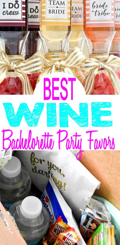 Bachelorette Party Favors! Wine bachelorette party favor ideas! Best wine favors for your upcoming bachelorette party. Goodie bags, treat bags, welcome kit / bags, alcohol, hangover kit and more. Wine Bachelorette, Wine Favors, Wine Bachelorette Party, Bachelorette Theme, Party Favor Ideas, Party Prizes, Awesome Bachelorette Party, Survival Bag, Hangover Kit