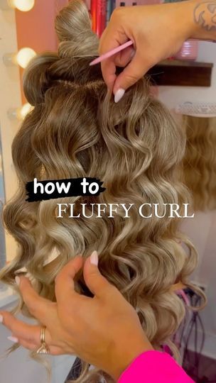 Pageant Curls, Pinned Curls, Updos Bridal, Curling Tutorial, Fluffy Curls, Hair Education, Pageant Life, Curl Tutorial, Tutorial Hair