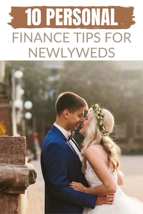 Getting married should be an exciting time of your life not a time where you stress over finances. These 10 personal finance tips for newlyweds can help you start your life together off right! Budgeting For Married Couples, Husband And Wife Finances, Splitting Finances In Marriage, Personal Finance Infographic, Financial Tips For 20s Personal Finance, Personal Finance Tips, Financial Responsibility, Vow Renewal Ceremony, Dream Honeymoon