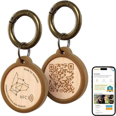 Amazon.com : Pawdel EcoTag - Personalized QR Code Dog ID Tag with Missing Pet Alert & SMS Alert - Engraved for Dogs & Cats : Pet Supplies Cats Pet, Dog Id Tags, Dog Id, Christmas 2023, Pet Id, Id Tag, Name Tags, Personalized Pet, Dogs Cats