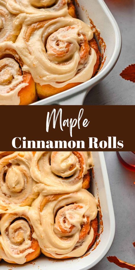 Maple Glaze For Cinnamon Rolls, Cinnamon Rolls With Maple Icing, Maple Cinnamon Roll Icing, Maple Frosted Cinnamon Rolls, Maple Iced Cinnamon Rolls, Smores Cinnamon Rolls Recipe, Maple Syrup Cinnamon Rolls, Maple Icing For Cinnamon Rolls, Cinnamon Rolls Homemade Flavors