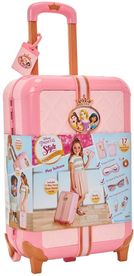 Disney Princess Toys Play Sets, Disney Toys Princess, Disney Princess Style Collection, Princess Suitcase, Disney Princess Toys Frozen, House Set Design, Disney Suitcase, Disney Princess Style, Set Design Ideas