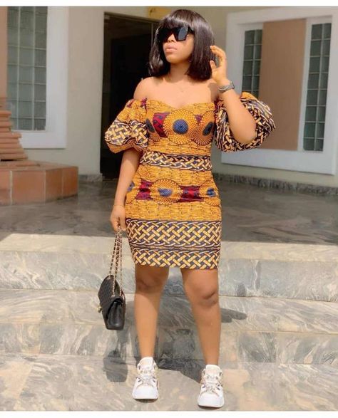 30 Ankara Skirt And Blouse Styles You'll Love | ThriveNaija African Maternity Dresses Style, Simple Ankara Short Gown Styles, African Maternity Dresses, Ankara Short, Ankara Short Gown Styles, Ankara Skirt And Blouse, Ankara Dress Styles, African Prom Dresses, Short African Dresses