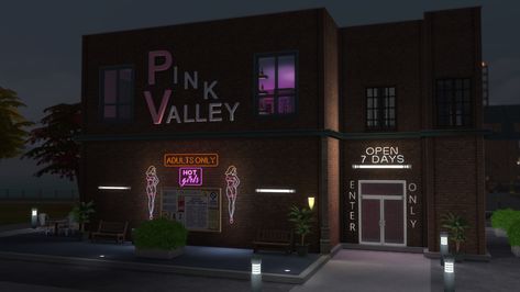 Strip Club Sims 4 Build, Sims 4 City Living Mods, Trap House Sims 4 Cc, Sims 4 Cc Urban House, Sims 4 Strip Club Build, Sims 4 Club Build, Sims 4 Urban Builds, Sims 4 Strip Club, Sims 4 Urban House