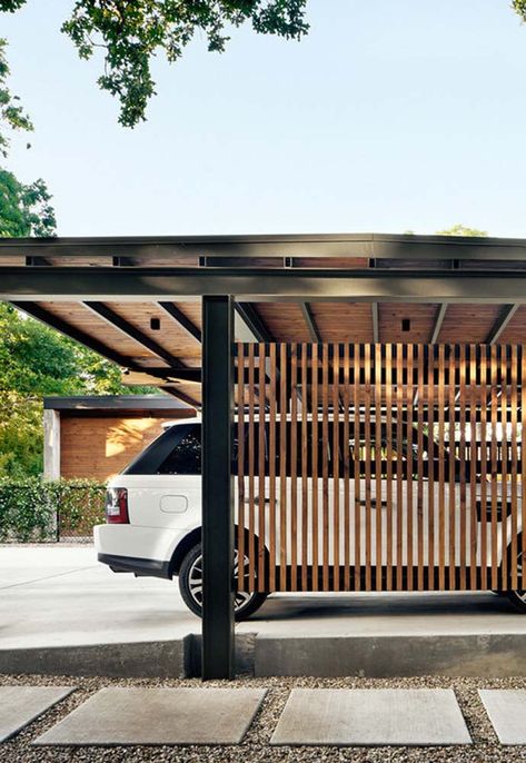 Garage Canopy: Tips and Project Ideas Outside Garage Ideas, Garden Carport Ideas, Garage Canopy Ideas, Small Car Parking Area Ideas, Car Garage Ideas Outdoor, Car Pergola Ideas, Mediterranean Garage Ideas, Car Port Ideas Modern, Car Overhang