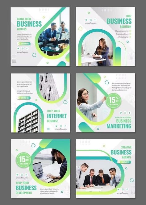 Business social media post design Create Canva Templates, Business Instagram Post, Instagram Puzzle Feed, Instagram Design Layout, Puzzle Feed, Social Media Branding Design, Desain Editorial, Social Media Advertising Design, Business Social Media