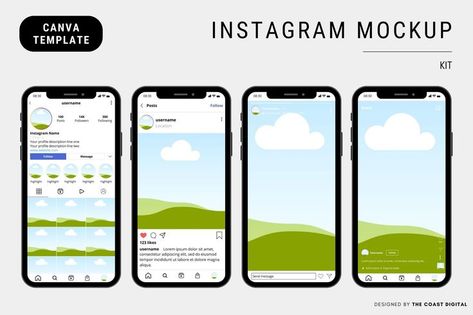 Instagram Profile Template, Instagram Mockup, Social Media Mockup, Instagram Plan, Instagram Font, Instagram Names, School Planner, Instagram Layout, Branding Mockups