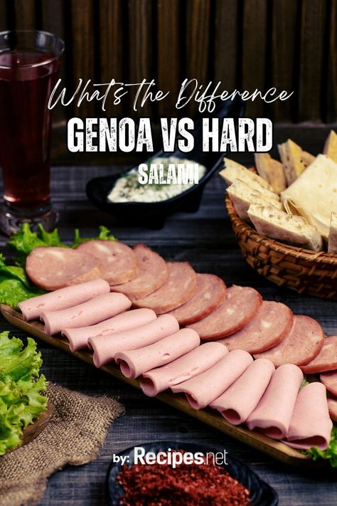 Dive into the world of salami with our fun and flavorful comparison of Genoa and Hard Salami! Whether you’re prepping for a party or just enhancing your sandwich game, knowing the difference can make all the difference. Discover the distinct tastes, textures, and histories of these beloved meats. It’s a tasty journey that will leave you salivating and smarter. Ready to become a salami savant? Head to Recipes.net and let's get started and find your favorite! Italian Salami, Genoa Salami, Italian Chopped Salad, Green Beans And Potatoes, Sub Sandwiches, Pork Meat, Cooking Hacks, Cooking Games, Cured Meats