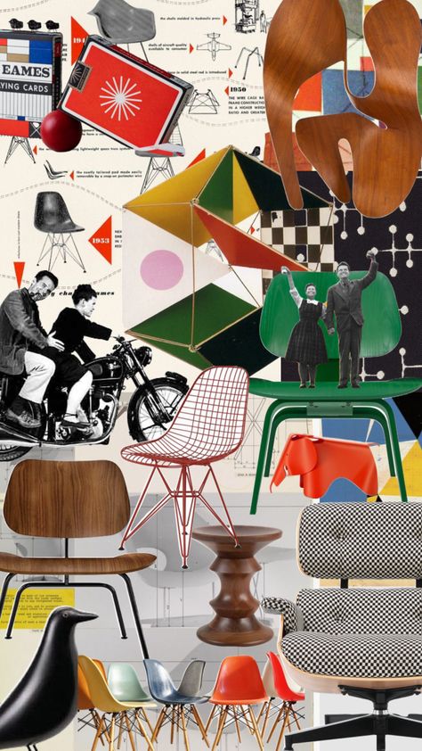 Eames #eames #midcenturymodern Eames Interior, Eames House Interior, Maximalism Interior Design, Bauhaus Interior Design, Maximalism Interior, Eames Furniture, Mid Century Modern Apartment, Eames Design, Eames House