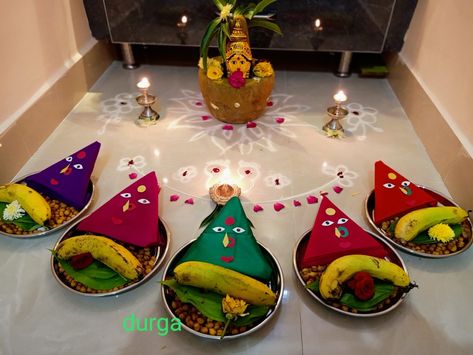 Vaibhava Lakshmi Pooja Decoration, Mangala Gowri Pooja Decoration, Haritalika Pooja Decoration, Durga Puja Decoration Ideas At Home, Gowri Pooja Decoration, Pepar Designs, Varalaxmi Pooja Decoration, Arangetram Decor, Varalakshmi Pooja Decoration