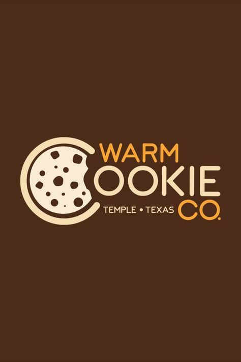 Warm Cookie Co. Logo Design in Temple TX. Design by Ciaburri Brand. Cookie Shop Logo, Bakery Cafe Logo, Cookie Shop, Cafe Logo Design, Cookies Branding, Baking Logo, Cookie Bakery, Logo Branding Design, Cookie Business