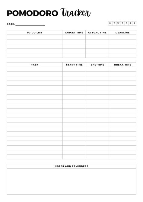 pomodoro printable Study Task Planner, Pomodoro Tracker Printable, Study Calendar Time Management, Pomodoro Technique Printable, Pomodoro Planner, Time Management Printable, Weekly Habits, Travel Budget Planner, Work Planning