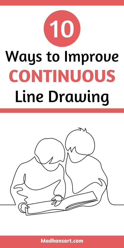 Continuous line drawing is a technique where the artist draws one continuous line without lifting their pencil from the paper. This type of drawing can be used to create a variety of different effects, from whimsical and playful to stylish and sophisticated. In this article, we'll share 10 tips on how to improve your continuous line drawings, including how to choose the right subject matter and how to vary your line weight. Continuous Contour Line Drawing, Learn Line Art, Continuous Line Drawing Tutorial, Illustrator Line Art, How To Line Draw, Out Line Drawings Sketches, One Line Drawing Tutorials, Drawing Lines Practice, Line Exercises Drawing