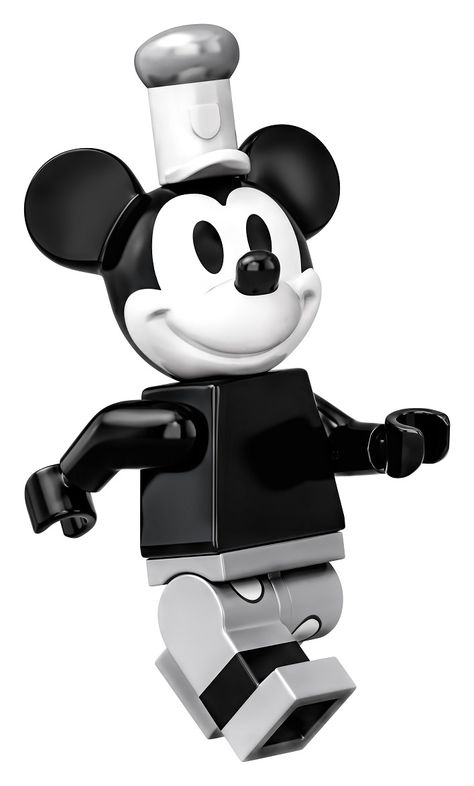 LEGO Ideas Steamboat Willie Set Celebrates 90 Years Of Mickey Mouse - Nerdist Lego Mickey Mouse, Lego Website, Lego Figurine, Lego Custom Minifigures, New Mickey Mouse, Marvel Tv, Lego Characters, Steamboat Willie, Disney Games