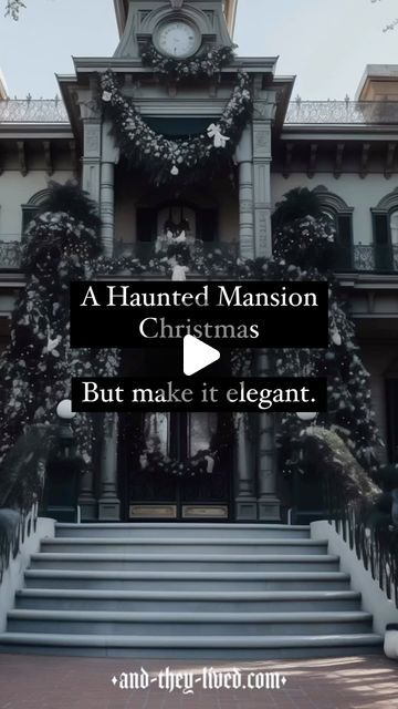 This post unveils a complete guide to creating an elegant Haunted Mansion-themed Christmas, featuring sophisticated tree decorations, creative and ghostly elegant decorating ideas for your home, DIY tips for a unique Christmas tree skirt, and enchanting holiday decoration concepts, all inspired by The Huanted Mansion. Haunted Mansion Christmas Tree, Disney Haunted Mansion Decorations, Haunted Mansion Aesthetic, Haunted Mansion Christmas, Elegant Decorating Ideas, Haunted Christmas, Mansion Christmas, Unique Advent Calendar, Haunted Mansion Decor