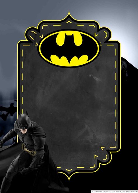 FREE Batman Birthday Invitation Templates Batman Birthday Party Invitations, Batman Invitation Template, Batman Template, Batman Birthday Invite, Batman Birthday Invitations, Batman Birthday Card, Batman Theme Party, Batman Themed Birthday Party, Batman Invitations