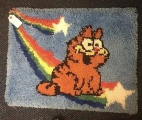 Fat Orange Cat, Garfield Pictures, Garfield Images, Neon Girl, Garfield Cat, Rainbow Rug, Room Deco, Arte Inspo, Orange Cat