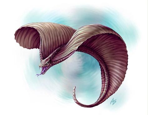 Namibian Flying Snake | Cryptid Wiki | Fandom Flying Snake, Snake Dragon, Creature Fantasy, Anne Stokes, D D Monsters, Boris Vallejo, Legendary Creature, Fantasy Monster, Mythological Creatures