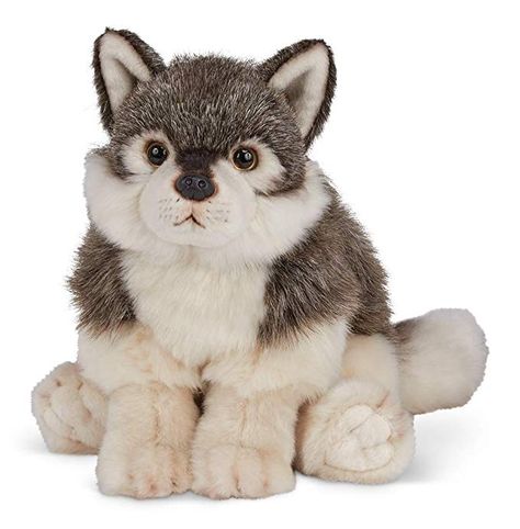 Wolf Stuffed Animal, Wolf Plush, Wolf Stuff, Gray Wolf, Teddy Bear Stuffed Animal, Animal Sanctuary, Grey Wolf, The Wolf, Cute Toys