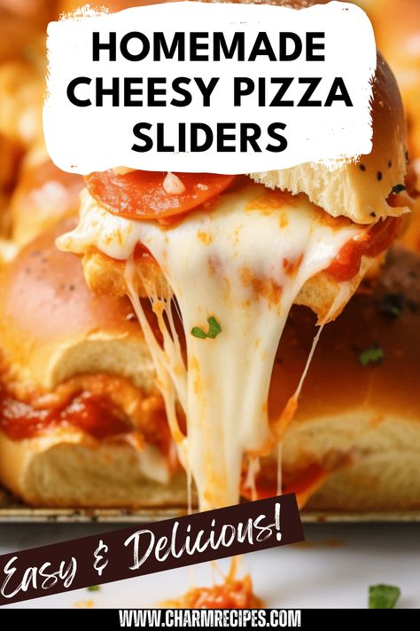 If you’re craving a tasty twist on pizza, these homemade pizza sliders are the way to go! Perfect for parties or a family night in, this recipe features crispy rolls filled with gooey cheese, savory pepperoni, and mouthwatering marinara. They’re easy to make, baked to a golden brown, and served warm, making them the ideal finger food for gatherings. With simple ingredients and quick prep steps, you'll find yourself making these cheesey delights over and over again for delicious sharing and snacking! Pizza Pops Homemade, Pizza Sliders Hawaiian Rolls, Pepperoni Sliders, Pepperoni Pizza Sliders, Strawberry Banana Cheesecake Salad, Pizza Sliders, Easy Slider Recipes, Crispy Rolls, Easy Slider