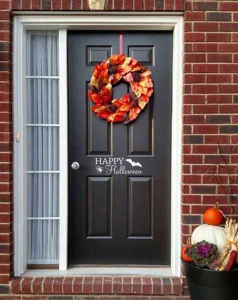 Front Door Decals, Thanksgiving Vinyl, Hello Door Decal, Thanksgiving Decals, Fall Decal, Halloween Front Door, Front Door Decal, Halloween Decals, Halloween Vinyl