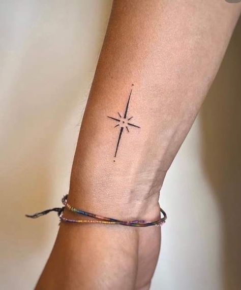 North Star Tattoos For Women, Northern Star Tattoo, True North Tattoo, North Tattoo, North Star Tattoo, North Star Tattoos, Boho Tattoos, Tattoo Board, Star Tattoo Designs