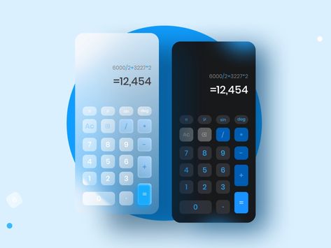 Calculator Web Design, Calculator Design Ideas, Calculator Ui Design, Button Ui Design, Glass Morphism, Ui Design Tutorial, Calculator Design, Unique Website Design, Ui Ux 디자인