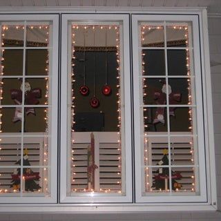 Christmas Window Lighting Frames : 3 Steps (with Pictures) - Instructables Window Christmas Lights, Xmas Window Lights, Diy Christmas Window, Christmas Lights Inside, Window Lighting, Christmas Lights On House, Christmas Window Lights, Christmas Window Decoration, Indoor Christmas Lights