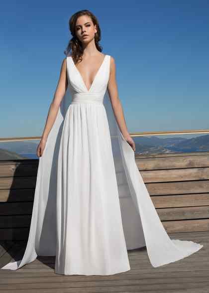 Greek Style Wedding Dress, Indian Wedding Dress Modern, Grecian Wedding Dress, Greek Wedding Dresses, Wedding Dress Silk, Grecian Wedding, Chiffon Wedding Gowns, Alfred Angelo, Justin Alexander