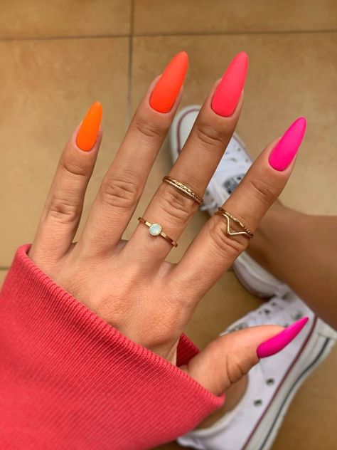 Fluomania Collection #acrylicnails #nailart #nailideas Bright Summer Acrylic Nails, Summer Acrylic Nails, Summer Nails Colors, Hot Nails, Dream Nails, Pretty Acrylic Nails, Summer Nail, Chic Nails, Dope Nails