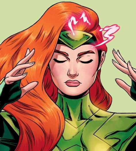 Jean Grey Telekinesis, Jean Gray Comic, Jean Grey Comic Icons, Marvel Women Comic, Jean Grey Comic, Marvel Comics Icons, Jean Grey Icon, Grey Pfp, X Men Icons