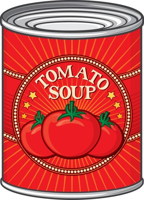 Tomato Soup Can Tomato Soup Can, Can Soup, Canned Tomato Soup, Graphic Design Ads, Yay Images, How To Can Tomatoes, Tomato Soup, Free Stock Photos, Vector Art