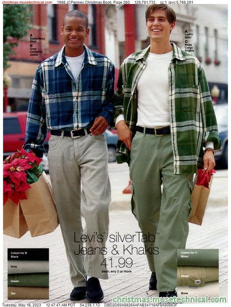 Short Reference, 1990s Mens Fashion, Y2k Mens, 1990s Fashion, Christmas Book, Men Pants, Christmas Books, Book Page, Retro Outfits