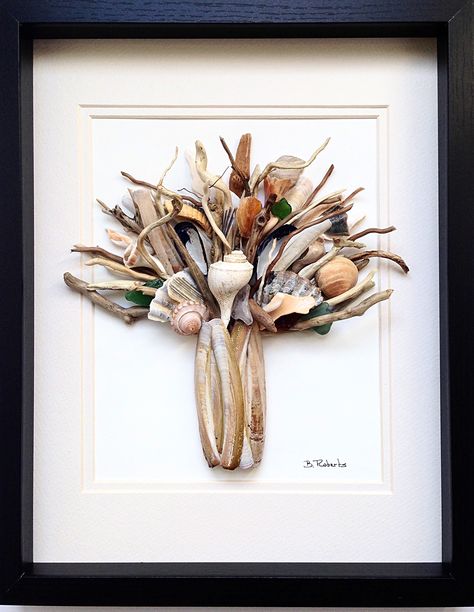 Seashell Shadow Boxes, Shell Bouquet, Seashell Bouquet, Seashell Art Diy, Sea Shells Diy, Beach Themed Crafts, Deco Marine, Shell Ideas, Bouquet Art