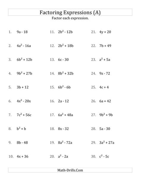 Algebra Worksheets Basic Algebra Worksheets, Factoring Quadratics, Algebra 2 Worksheets, Pre Algebra Worksheets, Simplifying Algebraic Expressions, Factoring Polynomials, Basic Algebra, 6th Grade Worksheets, Solving Quadratic Equations