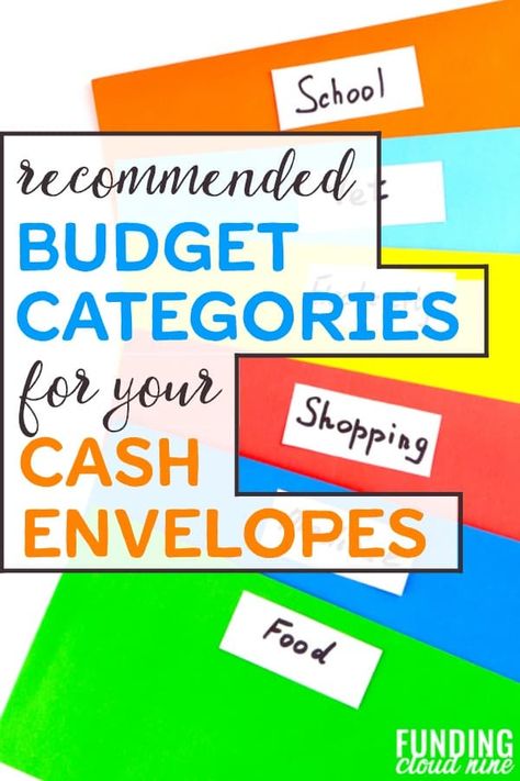 Cash Envelope Categories, Cash Envelope System Categories, Envelope Budget, Budget Categories, Cash Budget Envelopes, Budget Envelopes, Cash Envelope System, Best Money Saving Tips, Envelope System