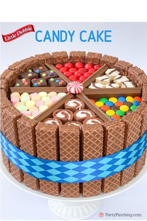 Easy Kids Birthday Cakes, Easy Birthday Cake Recipes, Little Debbie Snack Cakes, Gateau Harry Potter, Best Birthday Cake Recipe, Birthday Cake Alternatives, Best Birthday Cake, Candy Birthday Cakes, Teen Cakes