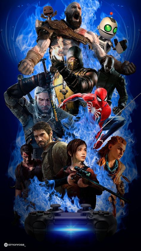 Playstation Games Wallpaper, Ps5 Games Wallpaper, Ps4 Games Wallpapers, All Games Wallpaper, Games Wallpaper Videogames, Wallpaper Playstation, Playstation Poster, Video Games Wallpaper, Playstation Wallpaper