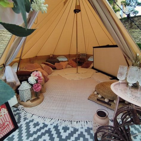 Amazing Summer Cinema Bell Tent for Vivi's Birthday! Movies and friends under the stars!!! . . . #belltentparty #belltent #sleepoverpartyfun #PartyNight #birthdayparty #birthdayideas #cinemanight Birthday Party Movie Night, Bell Tents, Pineapple Parties, Sleepover Ideas, Bell Tent, Cinema Movies, Party Tent, 13th Birthday, Under The Stars