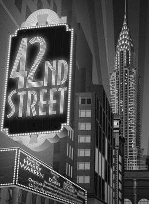 42nd Street Musical, Theatre Drawing, Busby Berkeley, Hollywood Theater, Broadway Posters, Street Film, Adidas Art, Pro Art, Black And White Movie