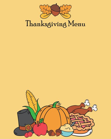 Thanksgiving Menu Printable, Thanksgiving Menu Template, Menu Planning Template, Thanksgiving Healthy, Thanksgiving Menu Planning, Thanksgiving Menu Planner, Free Printable Menu, Thanksgiving Templates, Menu Pdf